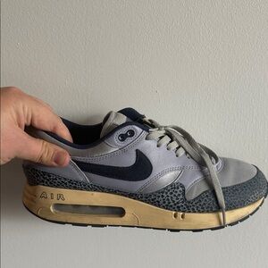 Nike Air Max 1 Big Bubble ‘Lost Sketch’ OG Gray and Navy Sneakers US11.5 NO BOX